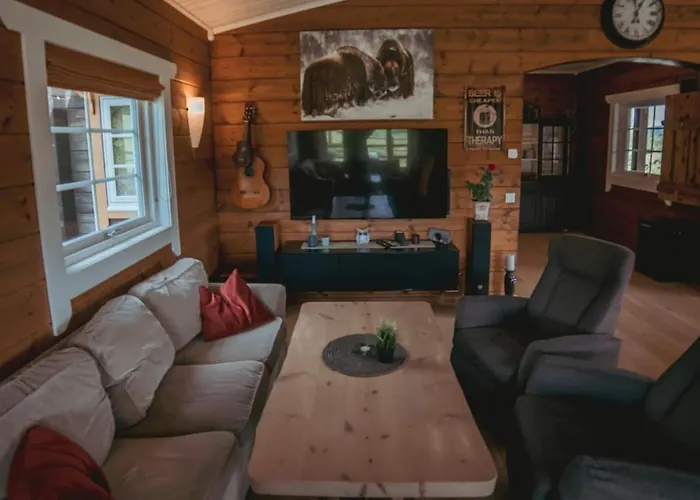 Snerting Ranch - Comfty And Modern Log House Villa *